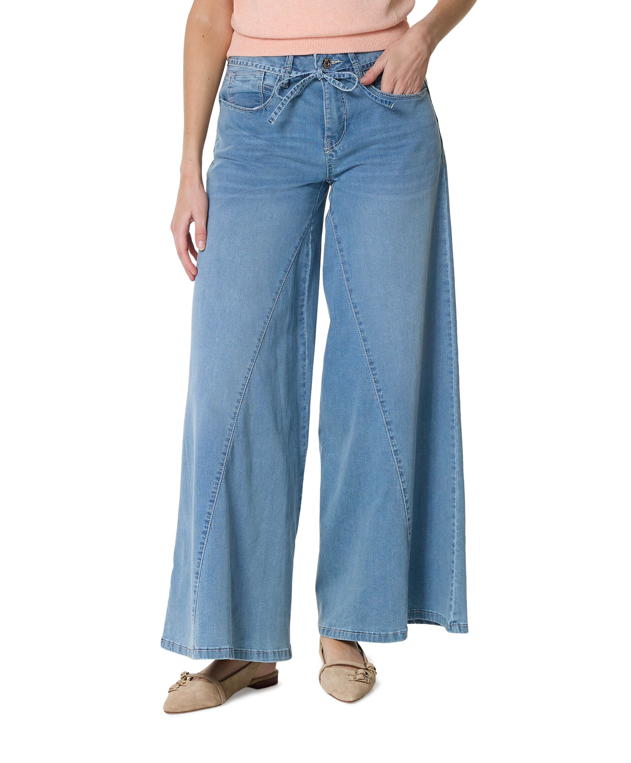 WIDE dames jeans blauw