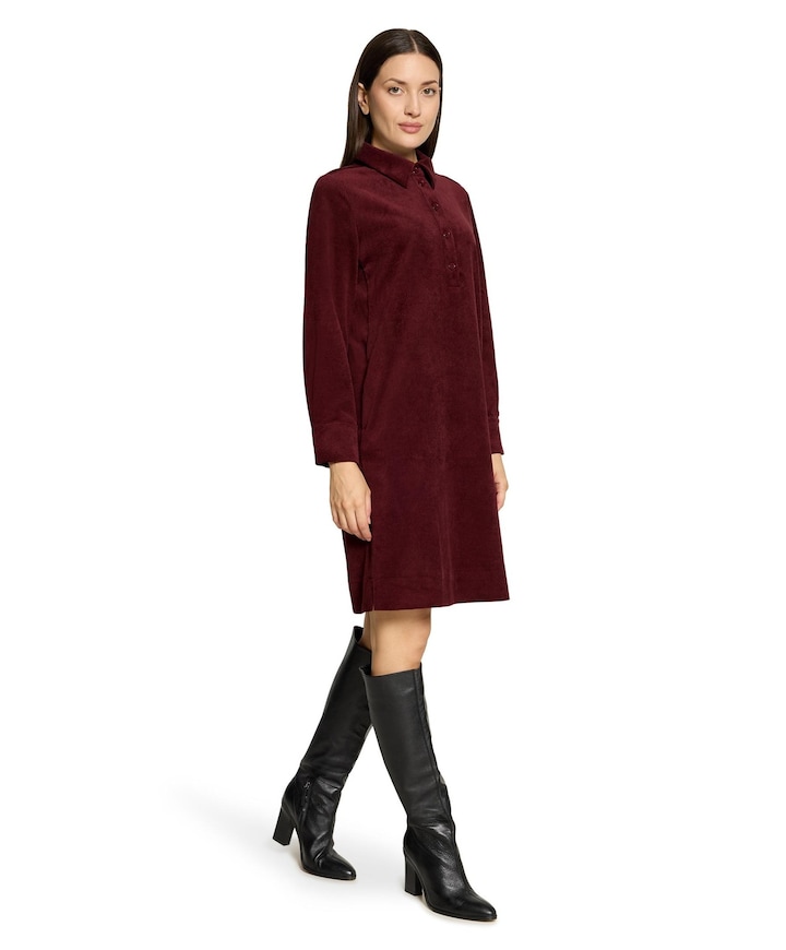 Dames jurk bordeaux