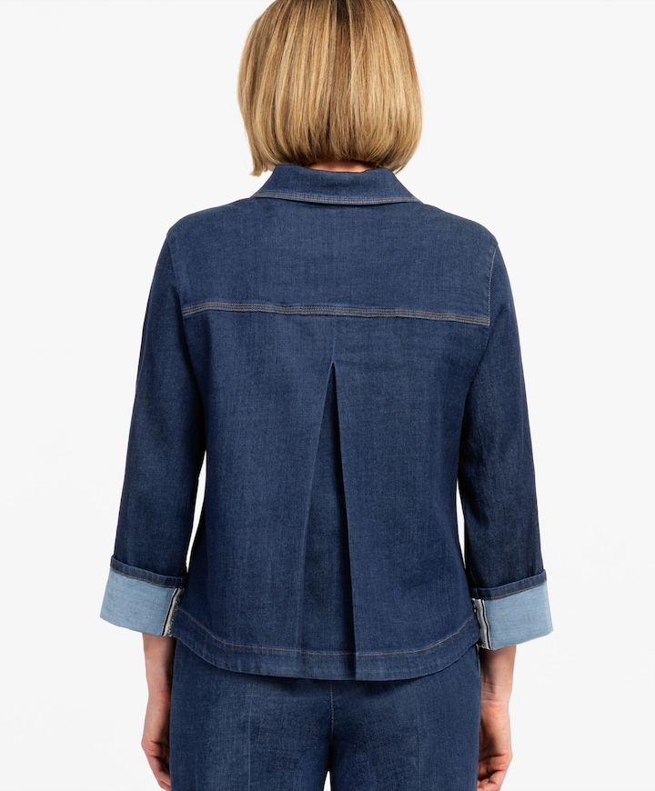 Dames blouse blauw