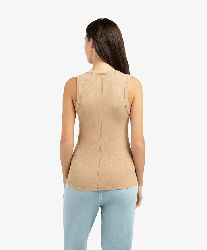 Dames top beige