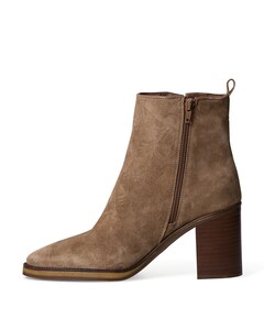 dames enkellaarzen beige