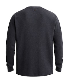 Heren longsleeve blauw