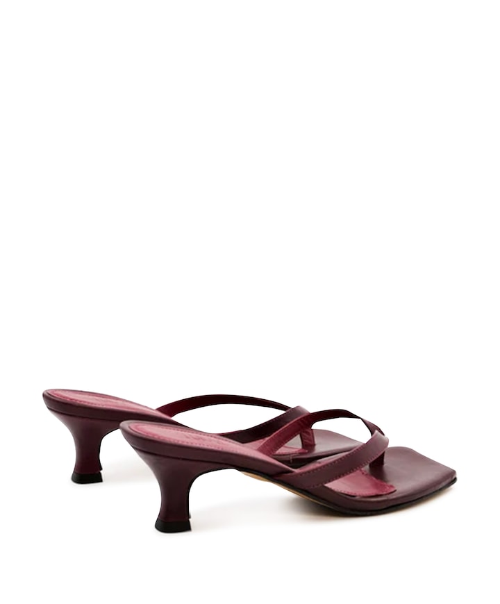dames sandalets bordeaux
