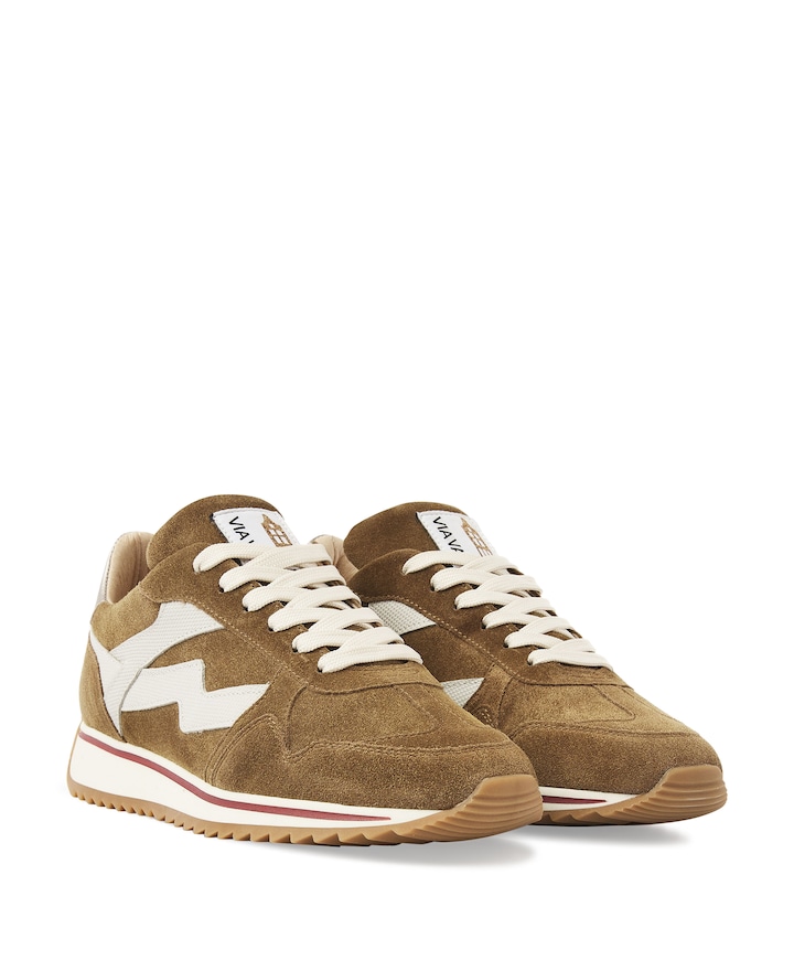 Mikki Alex dames sneakers bruin