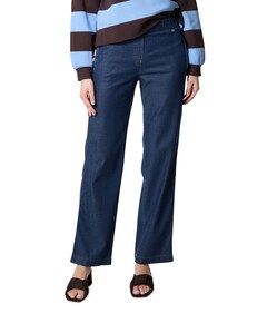 Scarlet Wide Leg dames jeans blauw