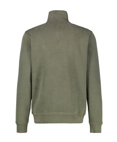 Heren trui met rits groen