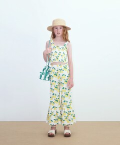 Oranges meisjes broek geel