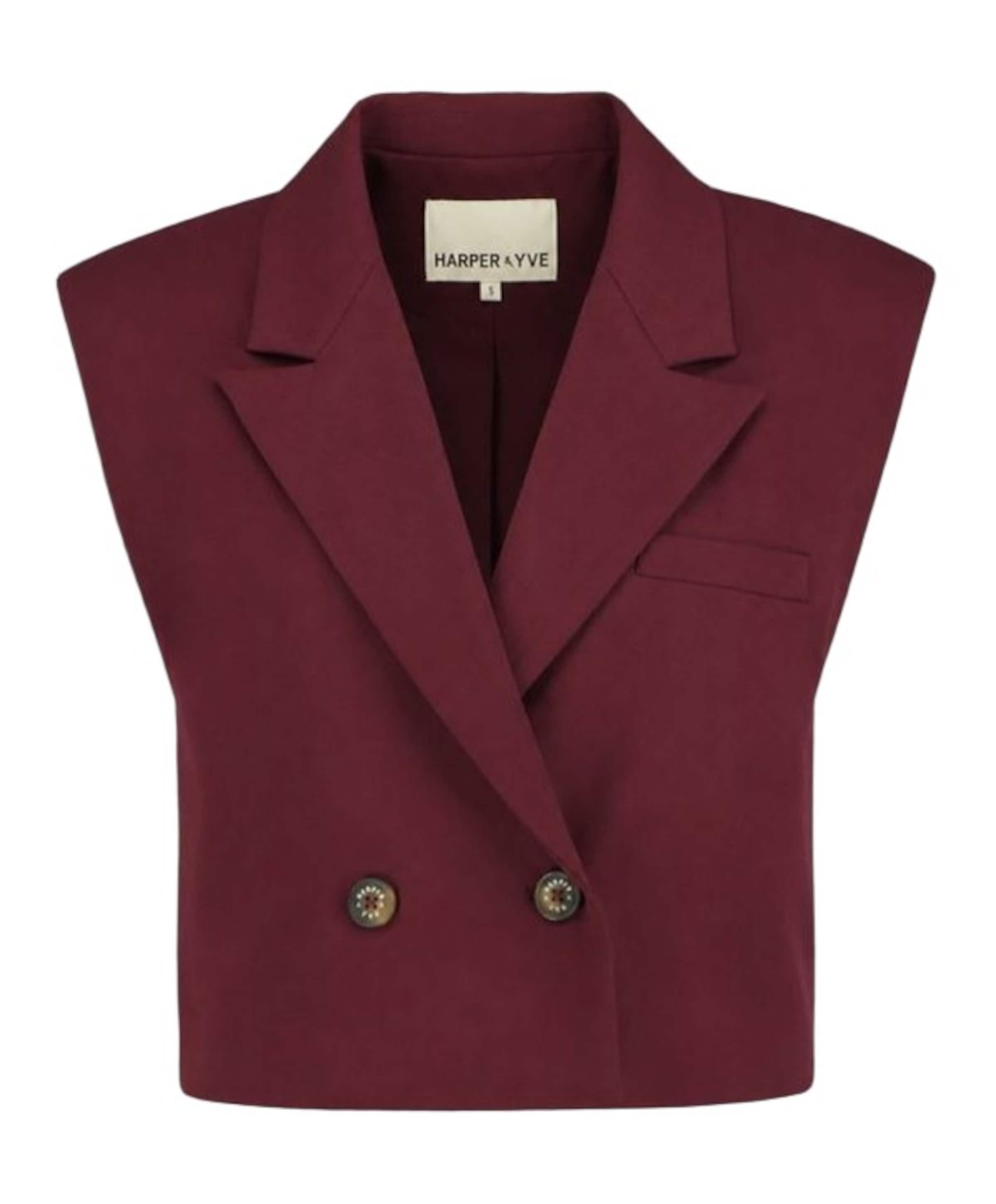 Dames gilet bordeaux