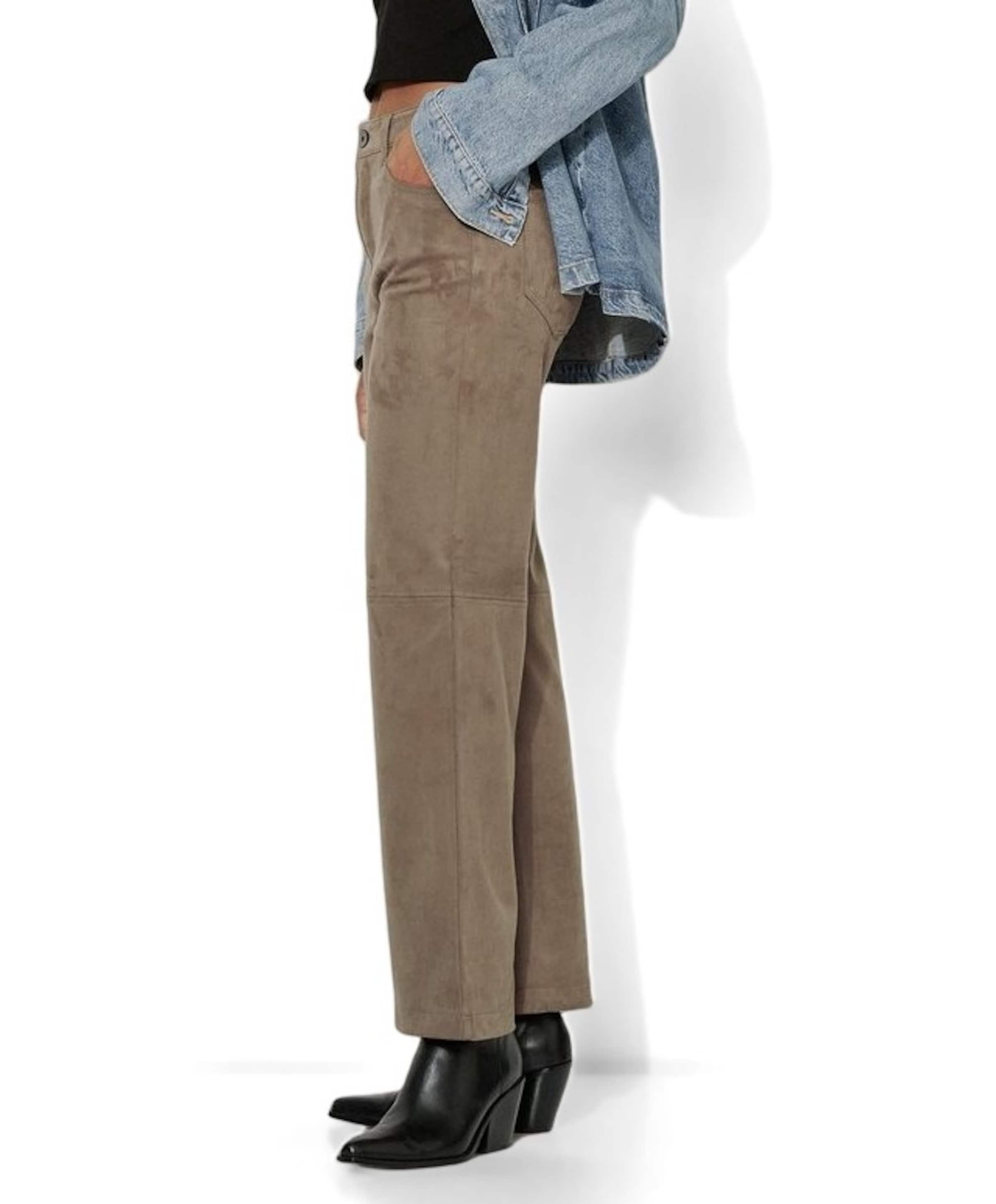 Audrey Straight Pocket dames broek beige