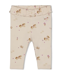 Legging AOP meisjes broek ecru