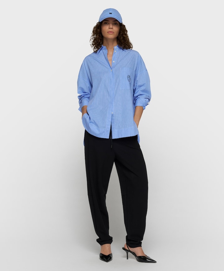 Dames blouse blauw