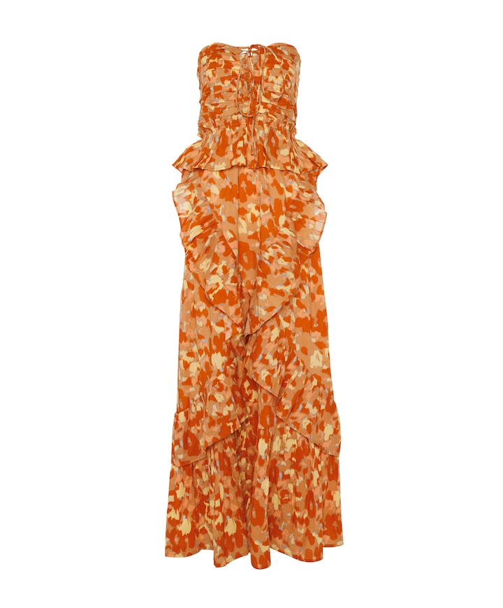 Dames jurk oranje