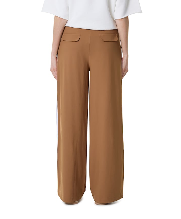 Trousers stripe dames broek bruin