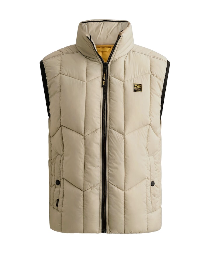 Heren bodywarmer beige