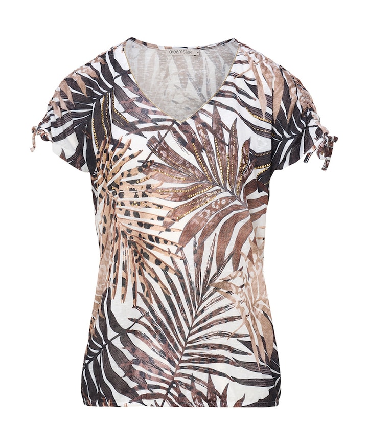Dames T-shirt bruin