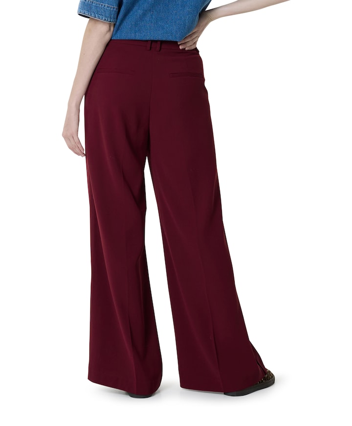 BriezIW Slit broek bordeaux