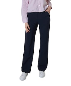 Wide leg travel dames broek blauw