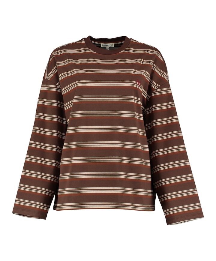 Dames longsleeve bruin
