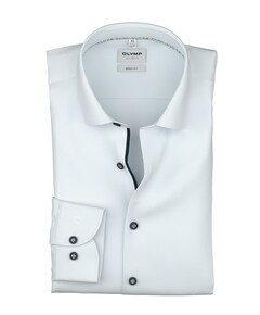 Heren overhemd extra lange mouw blauw