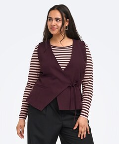 Dames gilet bordeaux