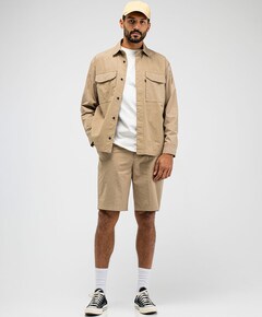 Heren overshirt beige