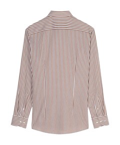 Heren overhemd lange mouw beige