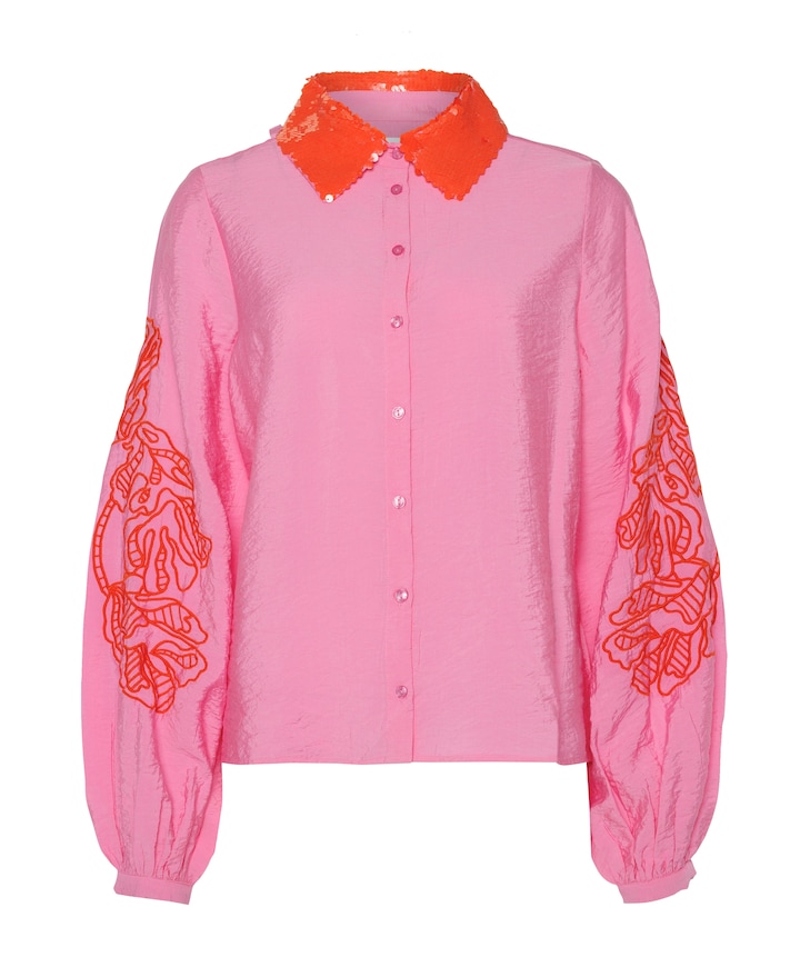 Dames blouse roze