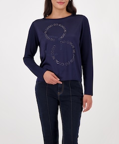 Dames longsleeve blauw