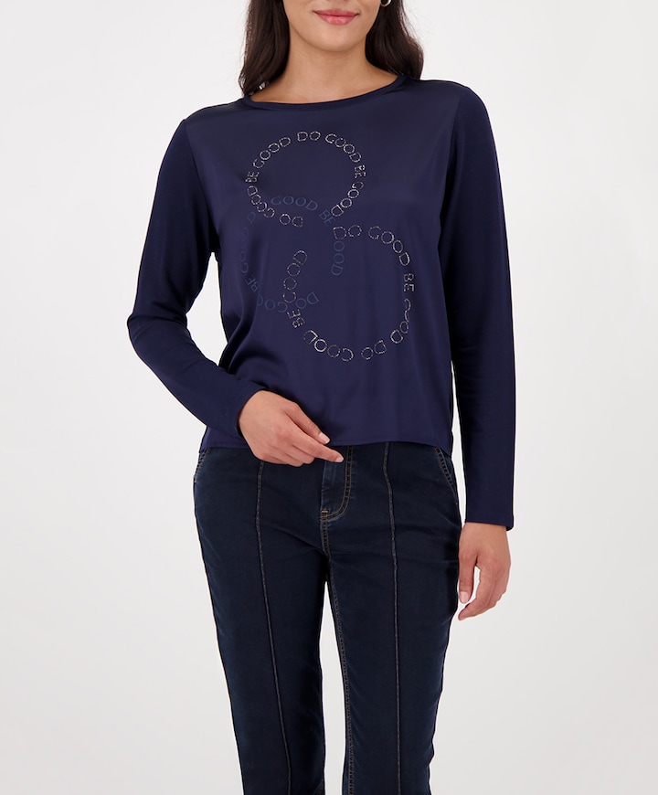 Dames longsleeve blauw