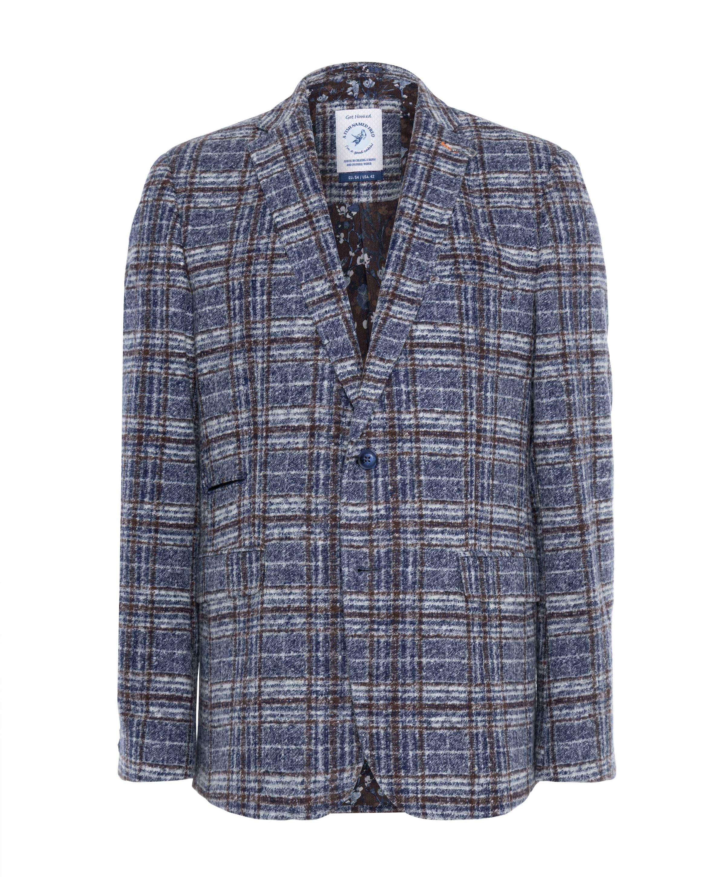 Heren colbert blauw