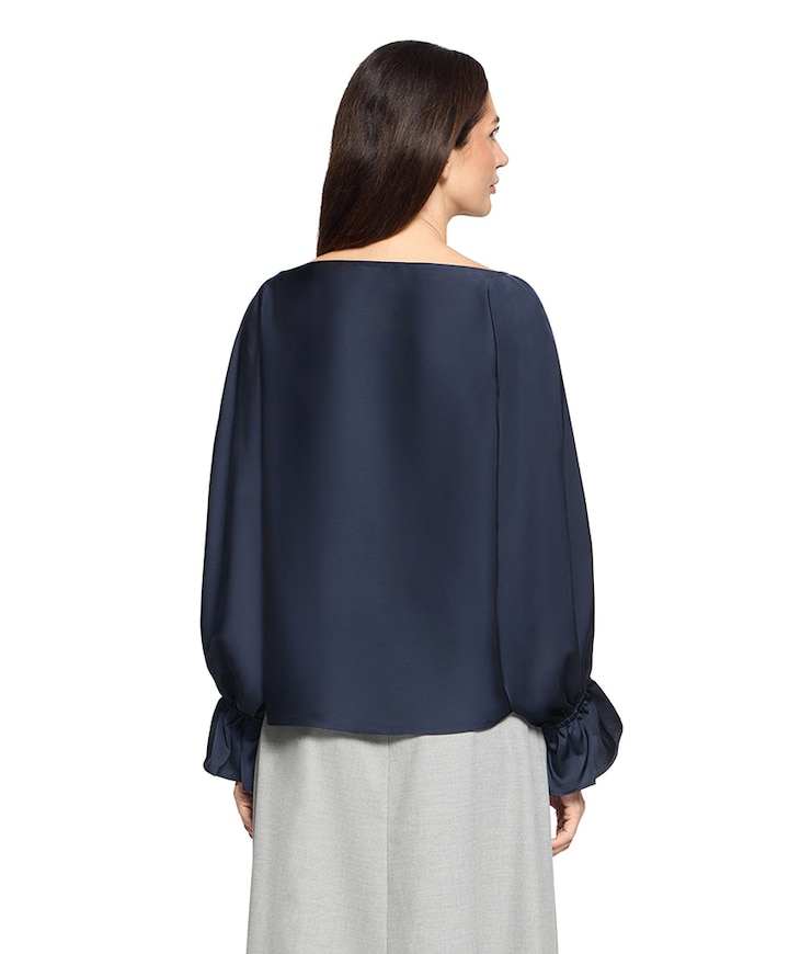 Dames blouse blauw