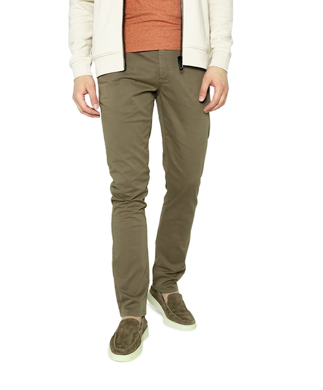 Pants Stretch Garment Dyed broek beige