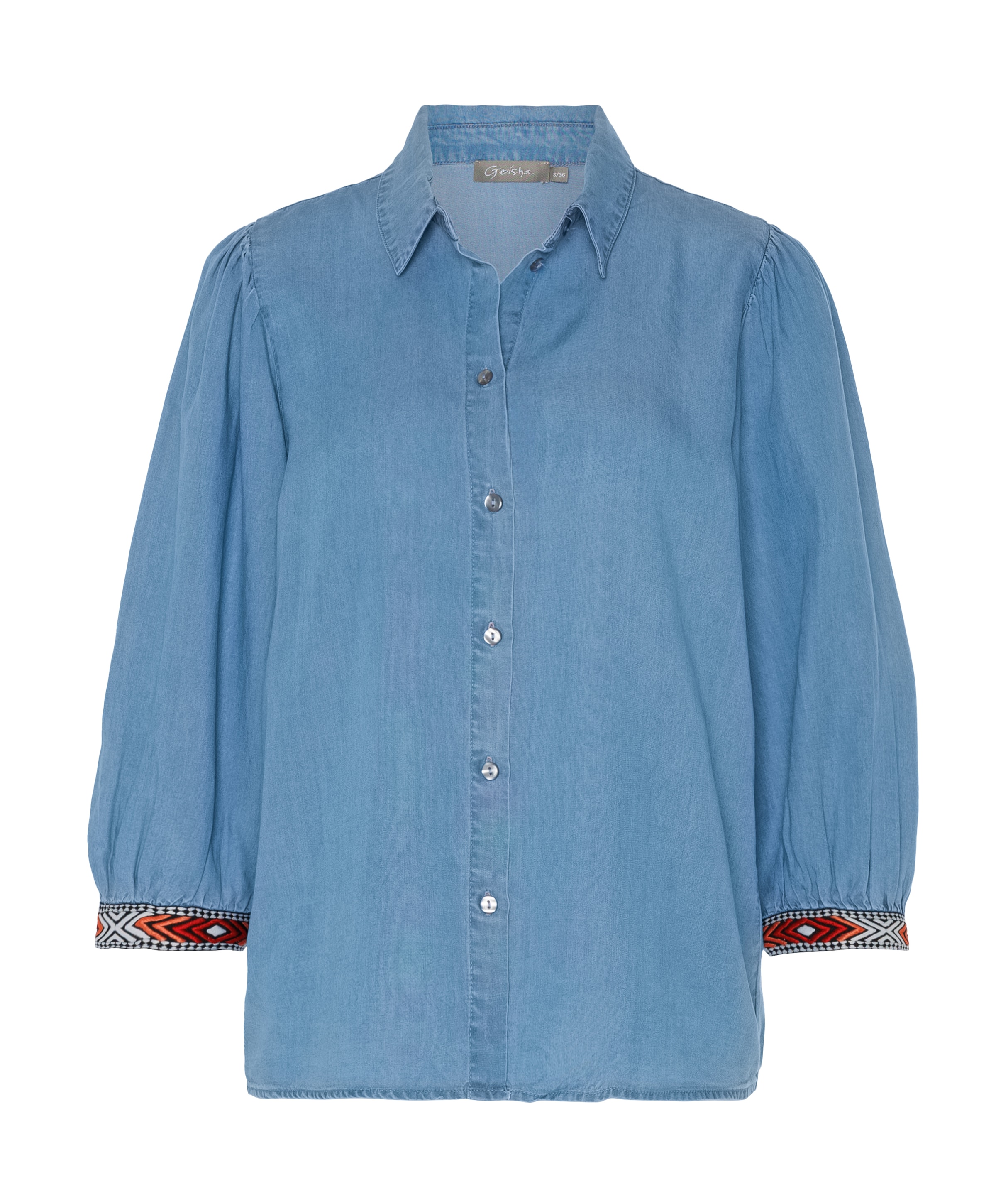 Dames blouse blauw