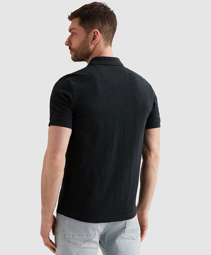 Heren polo blauw
