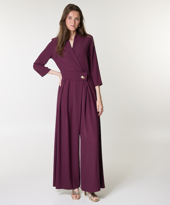 BACI WALLIS.F001-P - Tuta dames jumpsuit bordeaux