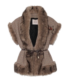Dames gilet beige
