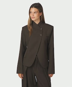 Dames blazer bruin