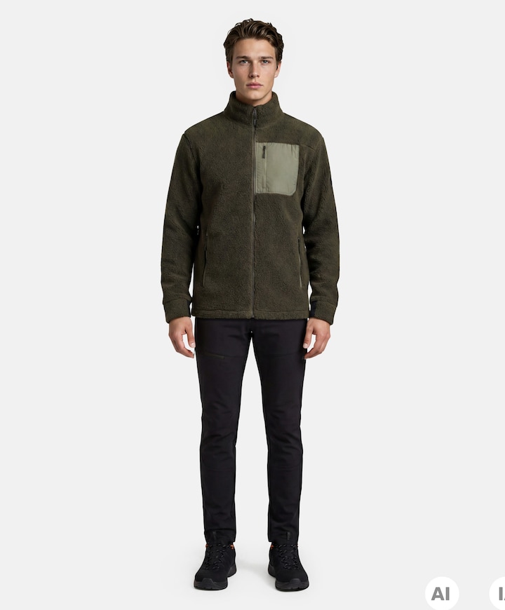 Heren vest groen