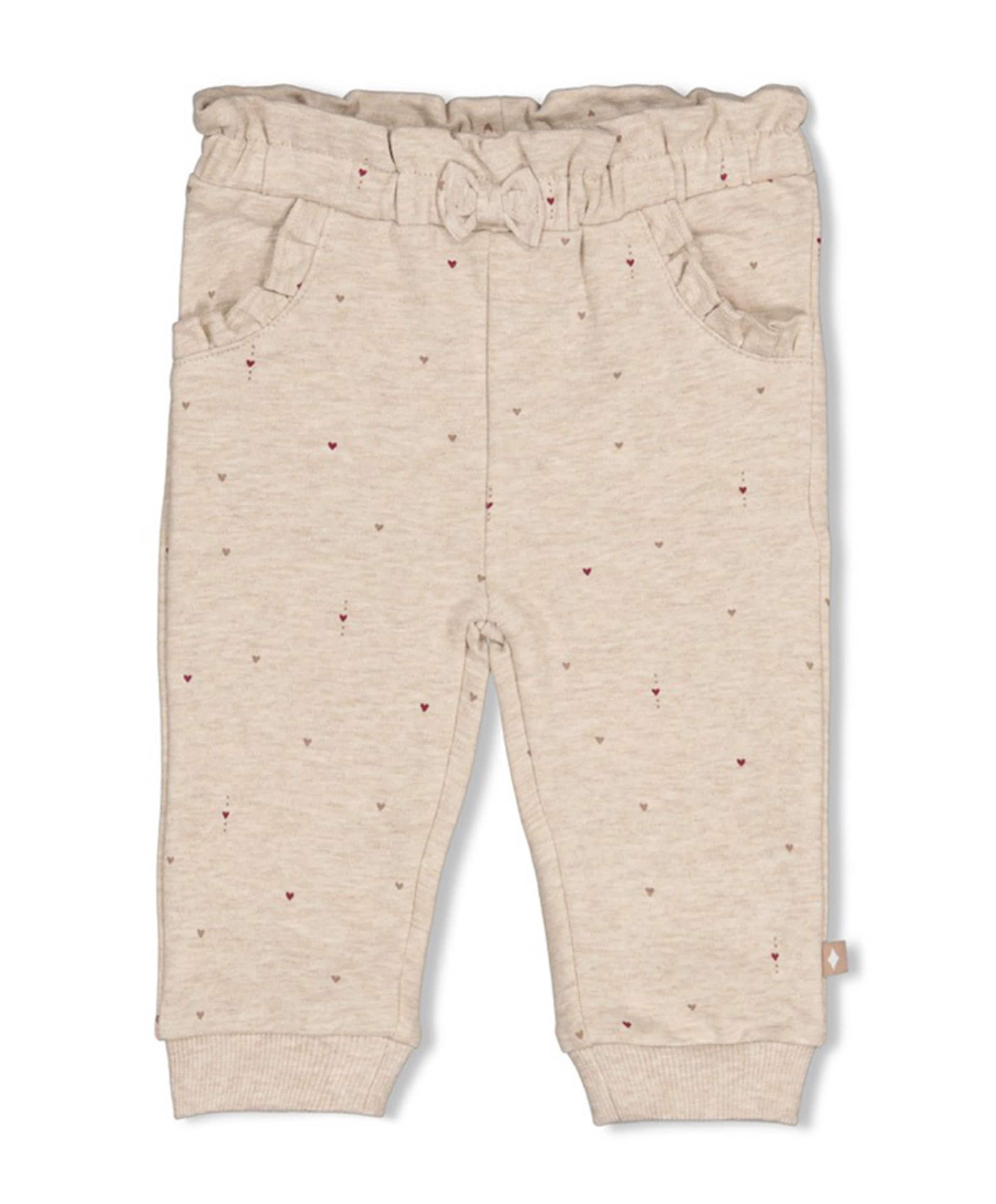 Broek AOP meisjes broek beige