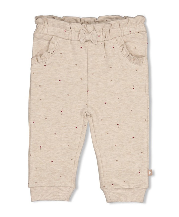 Broek AOP meisjes broek beige