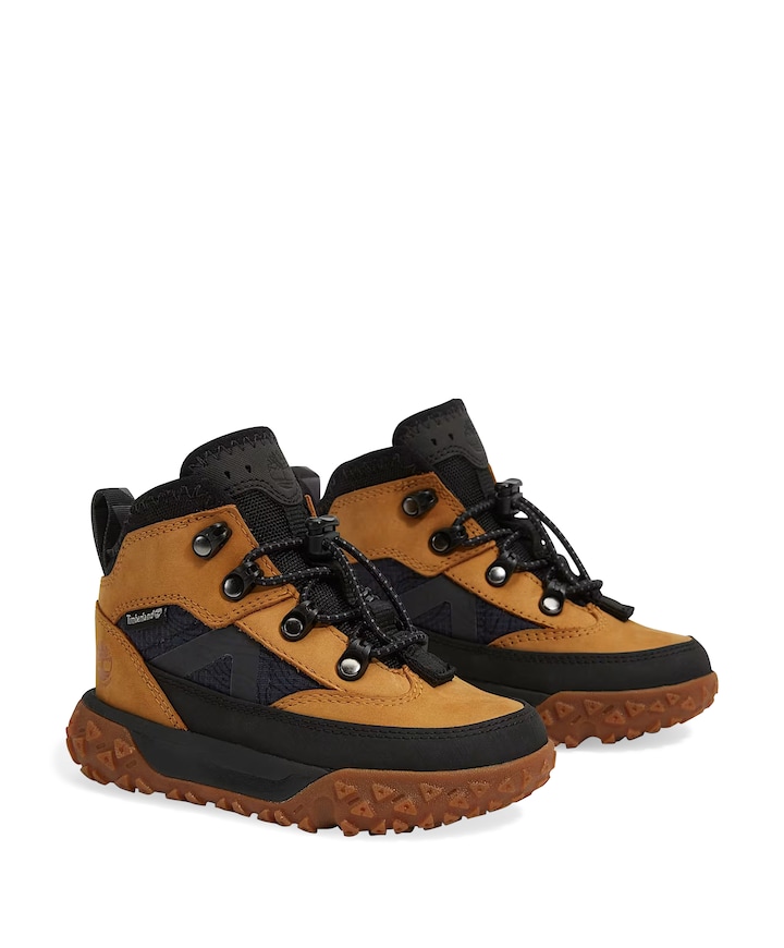 GreenStride Motion 6 MID BUNGEE WATERPROOF SNEAKER jongens veterschoenen bruin