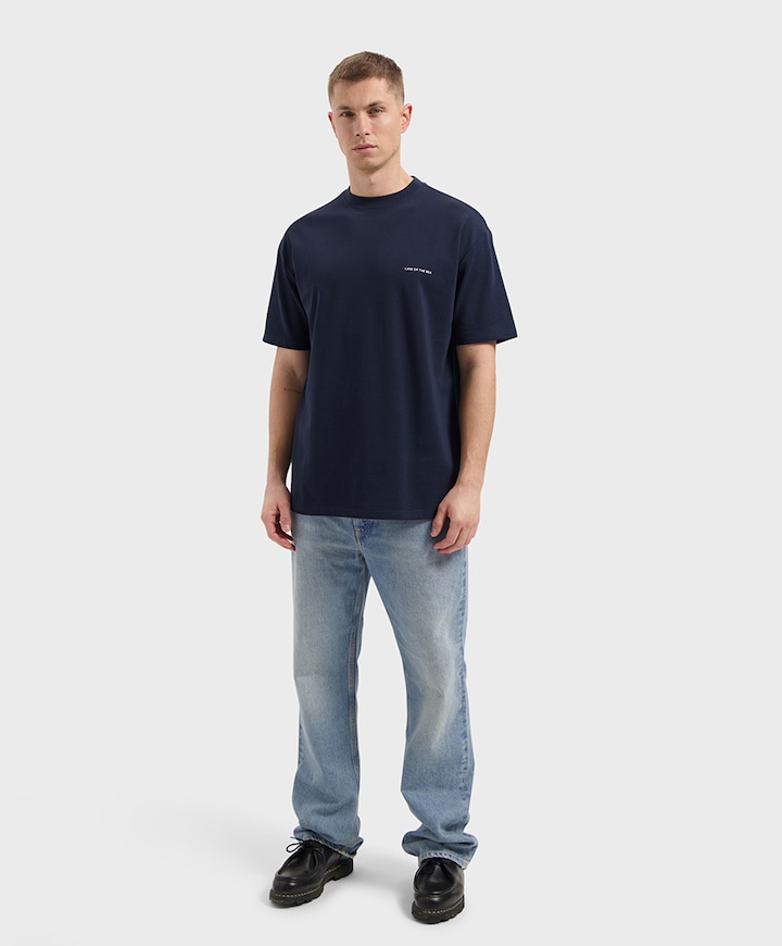 Heren t-shirt blauw