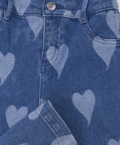 Little denim heart meisjes jeans blauw