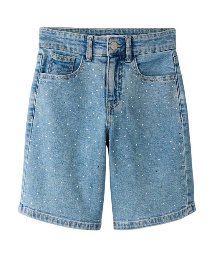 NKFROSE HW L DNM RHINE 2277- meisjes korte broek blauw