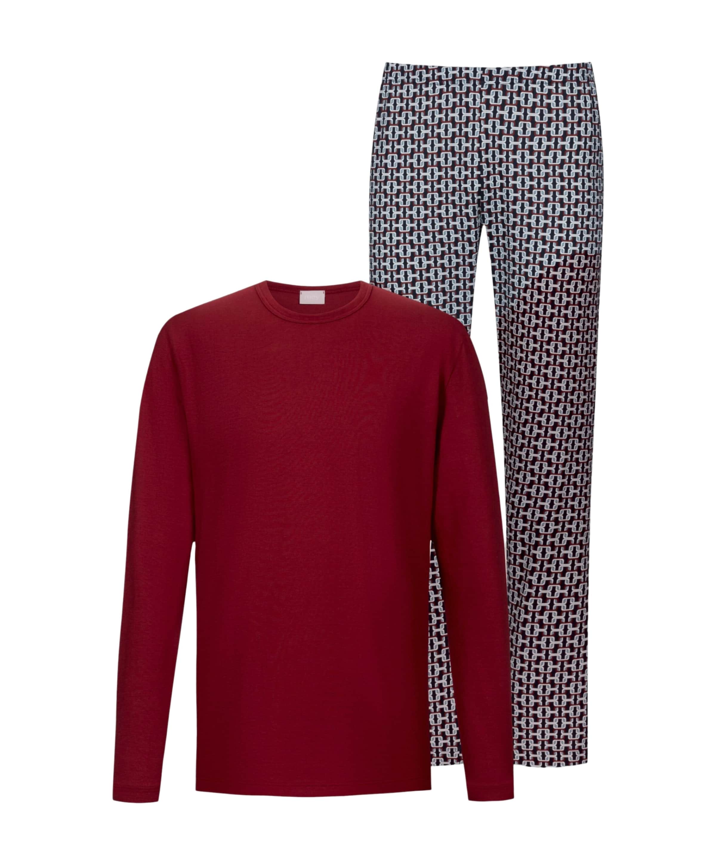 Heren pyjamaset rood