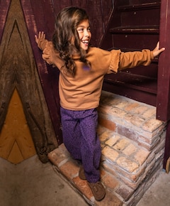 Meisjes sweater bruin