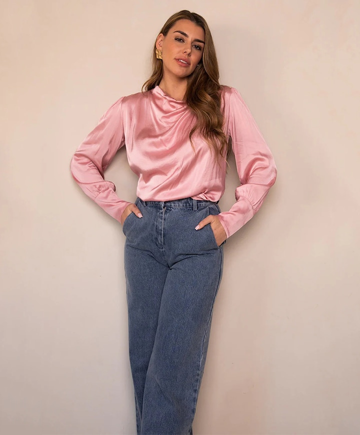 Dames blouse roze