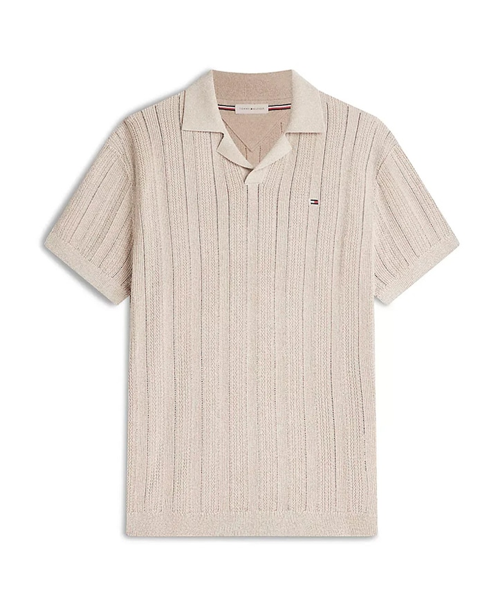 Heren polo beige