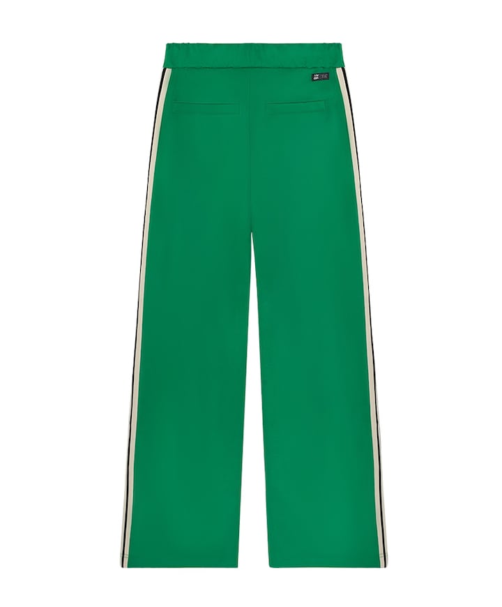 Wide Sporty meisjes broek groen