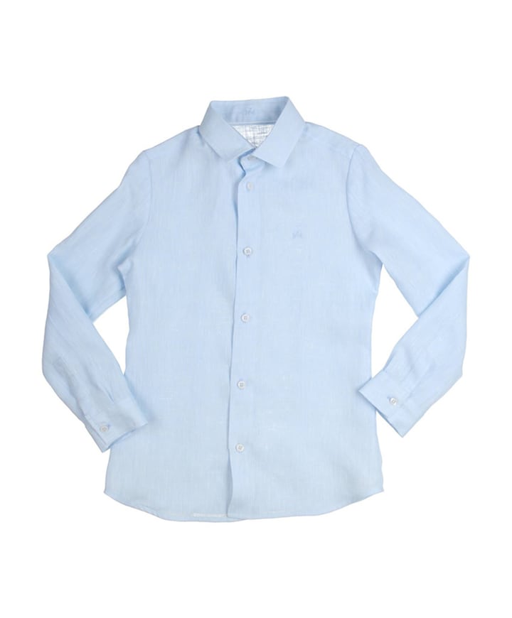 Overhemd lange mouw blauw